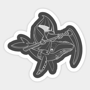 Whale Ride Sticker